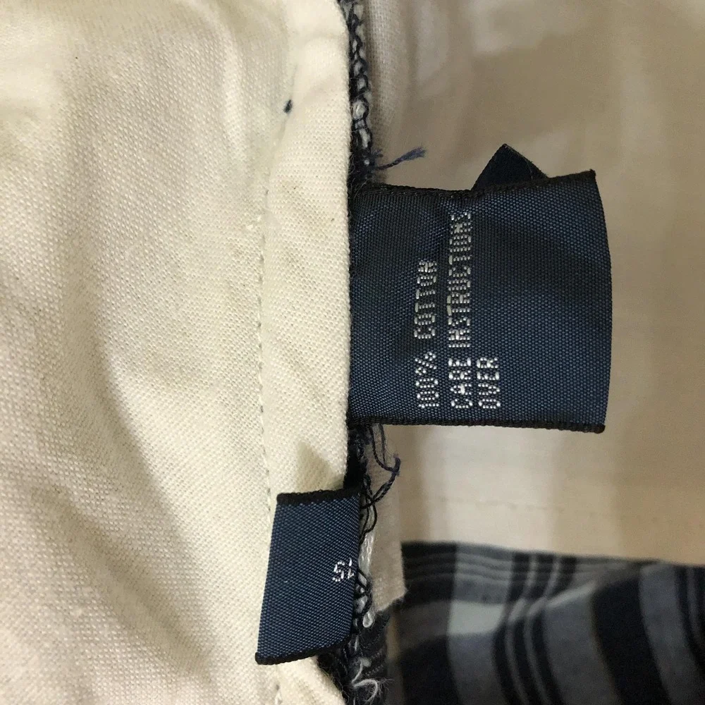 Polo Ralph Lauren Shorts Mens 48 Blue Madras Plaid Chino Cotton 11 Inseam Big